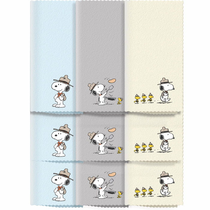 Microfiber Cloth & Glasses Wipes (9 Pack) - Lens & Screen Cleaning Cloths | Snoopy