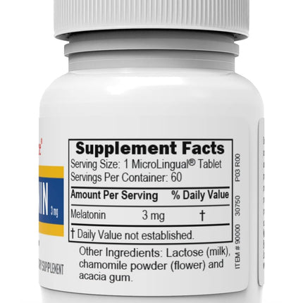 Superior Source Melatonin 3 mg for Adults - Sleep Support with Chamomile
