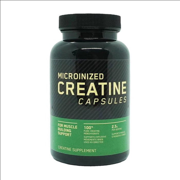 Micronized Creatine Monohydrate Capsules – 2.5g, 60 Count for Muscle Building