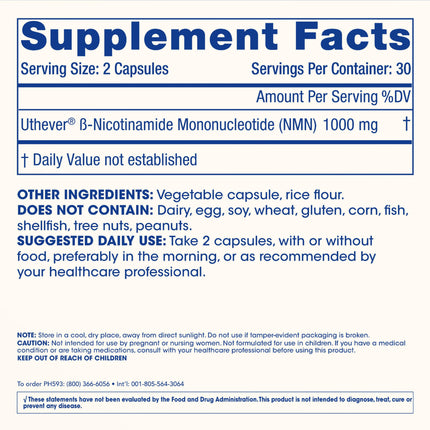 ProHealth NMN Pro 1000 | Clinically Studied Uthever NMN — NAD+ Precursor | USA Made