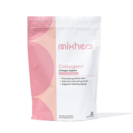 MIXHERS Collagen Powder – 30-Day Raspberry Limeade (18g Protein)