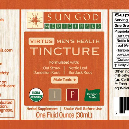 Organic Virtus MEN'S HEALTH Herbal Tincture