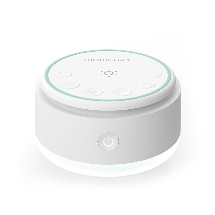 Momcozy Sound Machine for Baby | Portable White Noise with Night Light & 20 Sleep Sounds