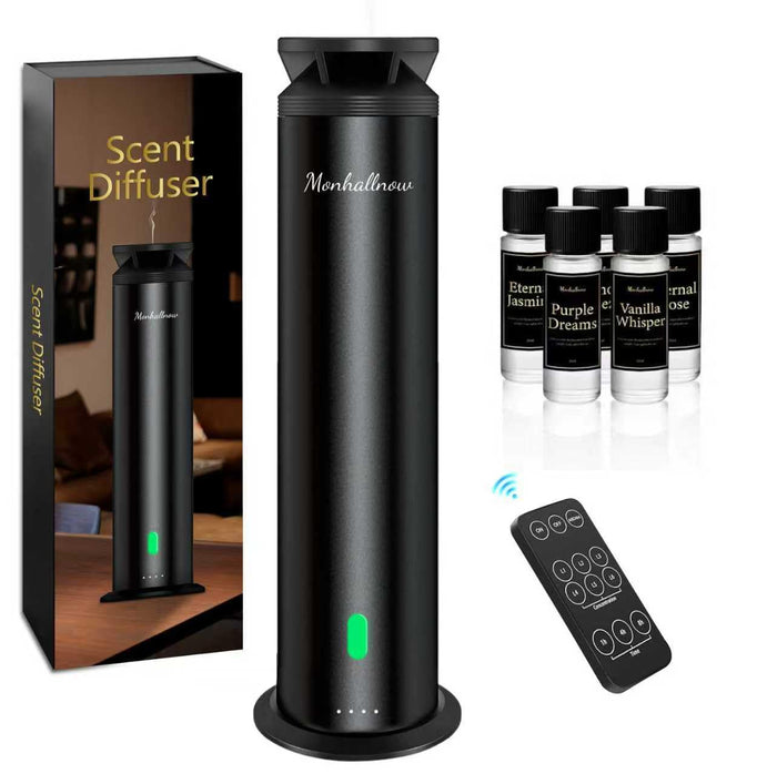 Monhallnow Waterless Scent Diffuser Starter Kit – 1,000 Sq Ft Coverage