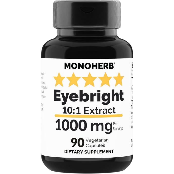 MONOHERB Eyebright Extract 1000 mg - 90 Vegetarian Capsules