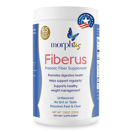 MORPHUS Fiberus Prebiotic Fiber Powder – Flavorless, Women's Gut Health & Regularity