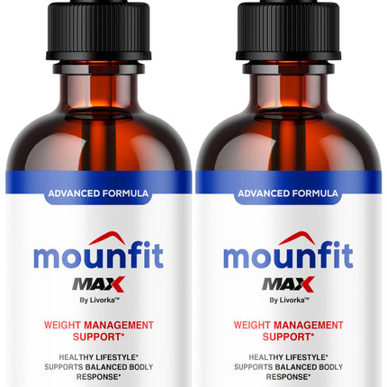 (2 Pack) Mounfit Drops Max – Official Moun Fit Drops Max Liquid Supplement, Maximum Strength