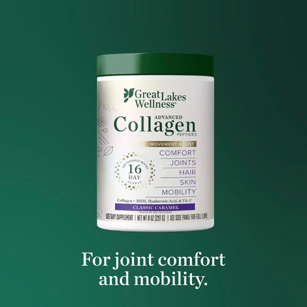 Great Lakes Wellness Movement Boost Collagen Peptides – Caramel, Non-GMO, Keto, 8 oz