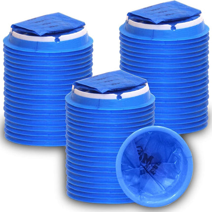 MP MOZZPAK Vomit Bags Disposable 60 Pack - 1000ml Leak-Proof Emesis Bags (Blue)