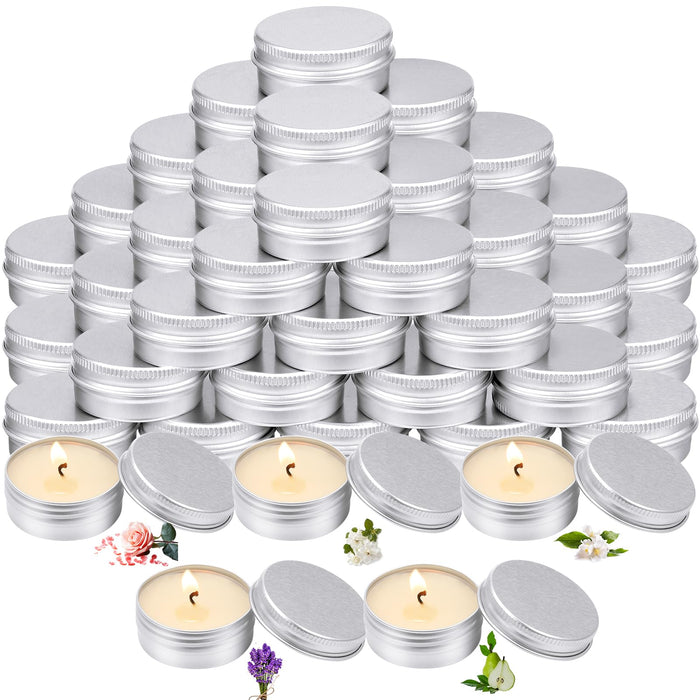 MTLEE 50 Pcs Wedding Scented Candles Gift Tin | Aromatherapy Wedding Favors