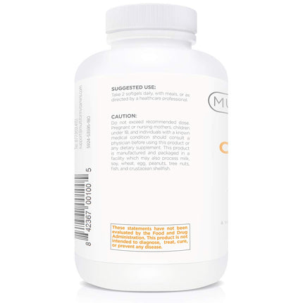 Multiform Omega-3 Fish Oil 2000mg - Burpless, Non-GMO, 180 Capsules
