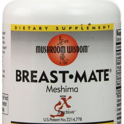 Mushroom Wisdom Breast-Mate Vegi-Tablets 120 Count – Made in USA