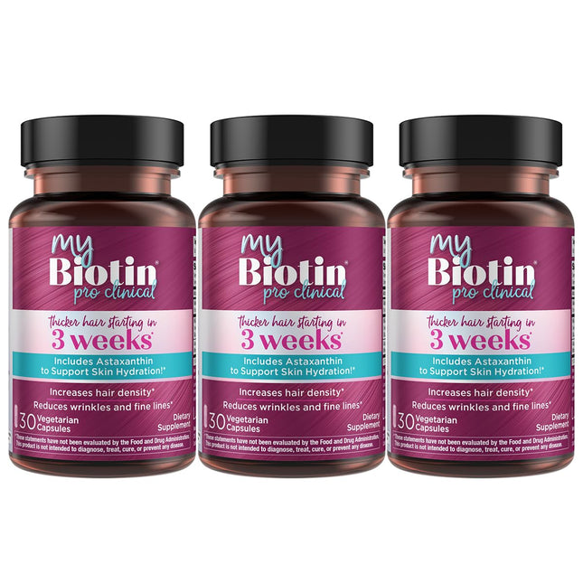 Purity Products MyBiotin ProClinical – Thicker Hair in Weeks, Smoother Skin | 90 Veg Capsules
