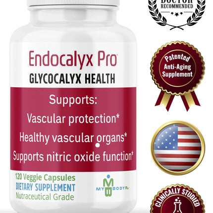 MYBODYRX Endocalyx Pro – Endothelial Glycocalyx Support, 120 Veggie Capsules | Vascular & Microcirculation Health | Patented Formula