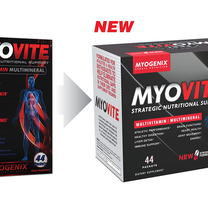 Myogenix Myovite Multivitamin – Daily Pack for Athletes – 44 Convenient Packets
