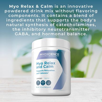 MYOXCIENCE Myo Relax & Calm – Sleep & Neurotransmitter Support (Unflavored, 60 Servings)