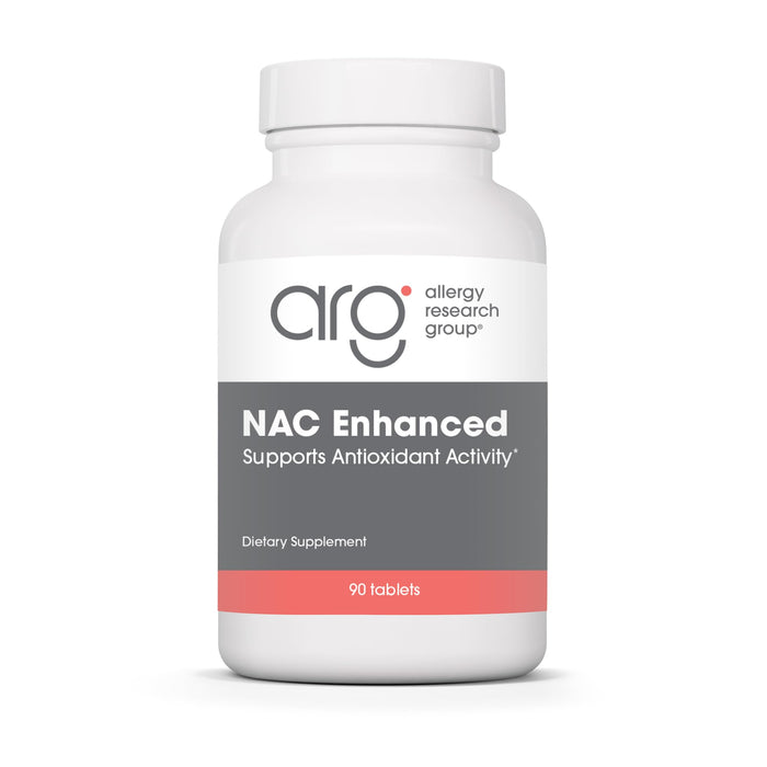 NAC Enhanced Supplement by Allergy Research Group – N-Acetyl-L-Cysteine, Glutathione Precursor, 90 Count