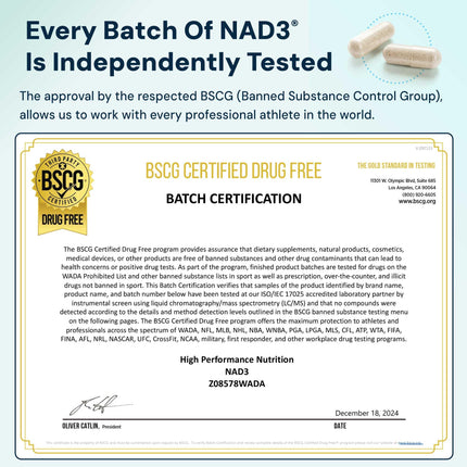 HPN NAD3 – Clinical NAD+ Booster for Cellular Health, Natural Energy & Healthy Aging