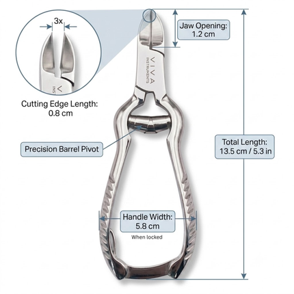 Toenail Nipper Clipper Concave Blade 14cm