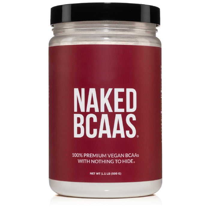 NAKED BCAAs Amino Acids Powder – 500g, 2:1:1, Vegan, Unflavored, 100 Servings