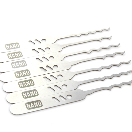 Dangerfield Nano SLIMLINE Covert Lock Pick Rake set - 0.6mm + Leather wallet