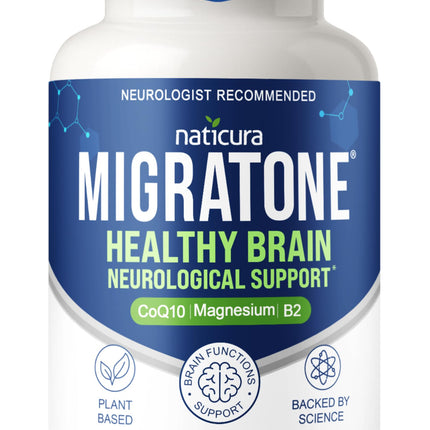 Migratone Headache Support Formula by Naticura – PA-Free Butterbur, Magnesium, B Vitamins & CoQ10