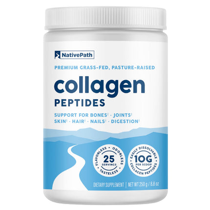 NativePath Collagen Peptides - Hydrolyzed Type I & III, 8.8 oz, 25 Servings