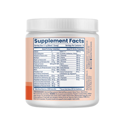 NativePath Native Hydrate – Zero-Sugar Electrolyte Powder with BCAAs (Peach Mango)