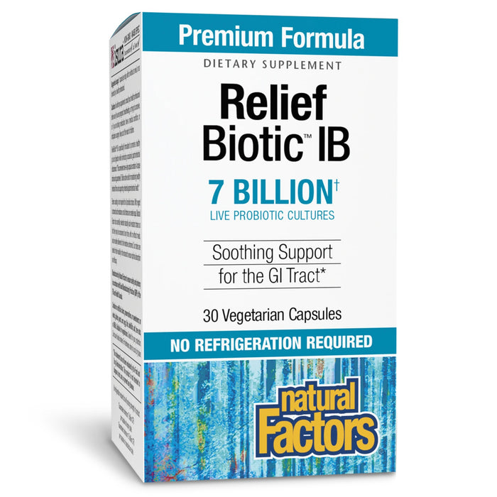 Natural Factors IBS Relief Biotic Probiotic, 30 CT