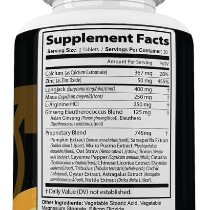 (2 Pack) Male's Growth for Men - Dietary Supplements (120 Tablets)
