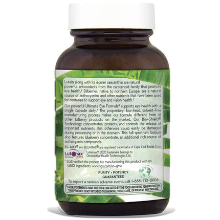 Natural Nutra Eye Health - Bilberry & Blueberry for Day & Night Vision