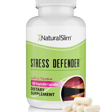 NaturalSlim Stress Defender – Cortisol Support, Craving Control & Sleep & Metabolism (180 Veg Capsules)