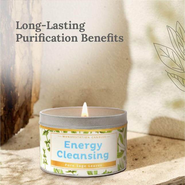 Magnificent 101 Sage Candle 6oz – 35h Burn, Natural Soy for Manifestation
