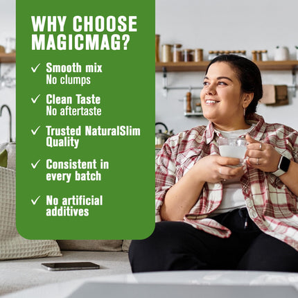 NaturalSlim MagicMag Honey Chamomile Magnesium Citrate Powder – 8oz Drink Mix (2 Pack)