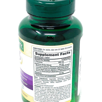 Nature's Bounty Sleep3 10mg Melatonin - 120 Tablets | Time-Release, Drug-Free