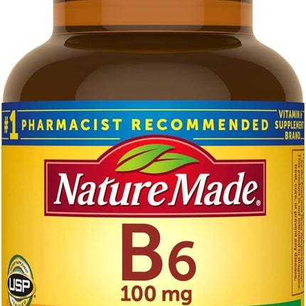 Nature Made Vitamin B-6 100 mg Tablets – 4-Pack (400 Tablets)