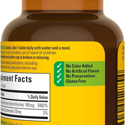 Nature Made Vitamin B-6 100 mg Tablets – 4-Pack (400 Tablets)