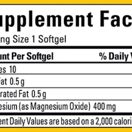 Nature Made High Potency Magnesium 400 mg - 150 Softgels (Pack of 2) | Magnesium Supplement