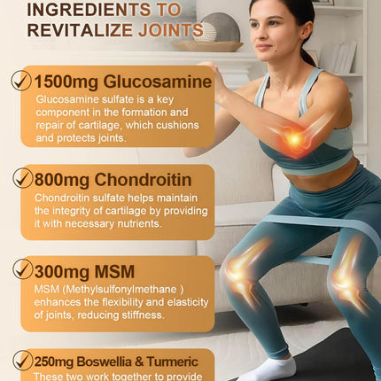 NATURE TARGET Glucosamine Chondroitin Joint Support – MSM, Collagen & Turmeric, Shellfish-Free, 120 Caps (Pack of 2)