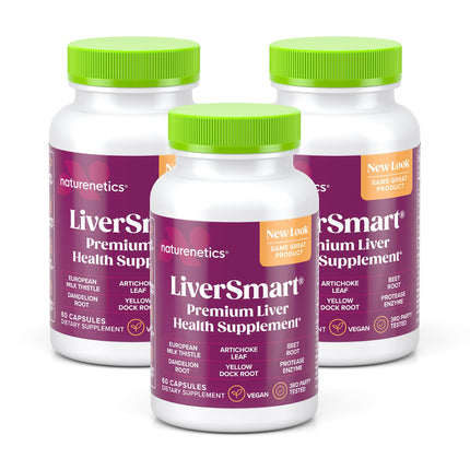 Naturenetics Milk Thistle Liver Cleanse & Support – 60 Veggie Capsules – 80% Silymarin + Artichoke & Dandelion – 3 Pack
