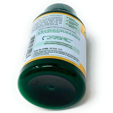Nature's Bounty Quick Dissolve Fast Acting Vitamin B-12 2500 mcg, Natural Cherry Flavor (300 tablets)