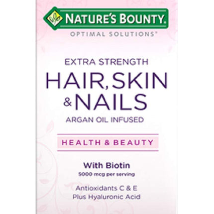 Nature's Bounty Extra Strength Hair Skin Nails, 150 Count, Pack of 3