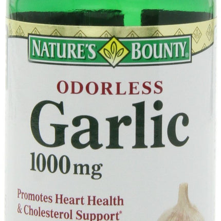 Nature's Bounty Garlic Extract 1000 mg | 100 Rapid Release Softgels (Pack of 6)