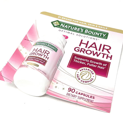 Nature's Bounty Hair Growth Supplement — 1 Per Day, Supports Thicker Hair (90 Capsules)