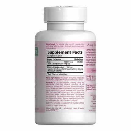 Nature's Bounty Hair Growth Supplement — 1 Per Day, Supports Thicker Hair (90 Capsules)