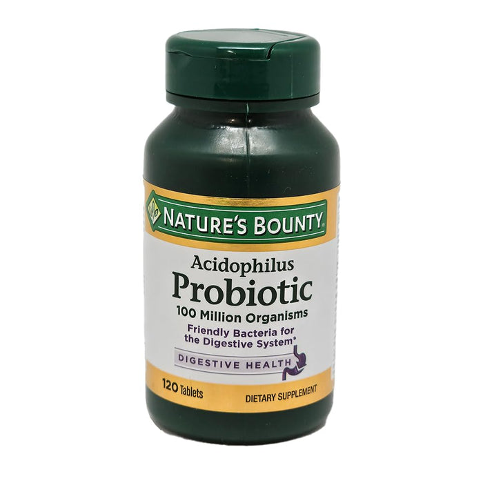 Nature's Bounty Probiotic Acidophilus Tablets, 120 Count