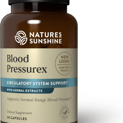 Nature's Sunshine Blood Pressurex 60 Capsules – Supports Normal Blood Pressure Range