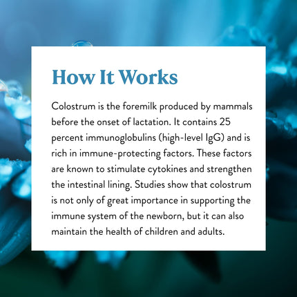 Nature's Sunshine Colostrum with Immune Factors - 60 Capsules | Immune & Gut Health