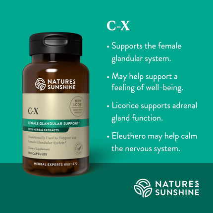 Nature's Sunshine C-X (100) - Vitamin C 100 mg - Immune Support