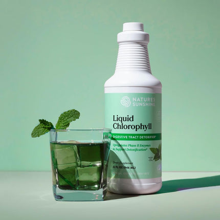 Nature's Sunshine Liquid Chlorophyll Extra Strength – Immunity & Detox (16 oz)